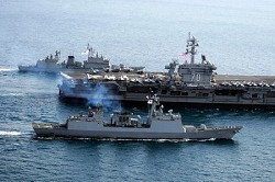 2011 年《美國國家軍事戰略》報告提到,美國對中國積極擴張黃海等地區的軍事武力,極度關切。 (翻攝自網路)